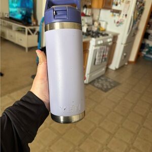 Yeti Blue Rambler Straw Bottle